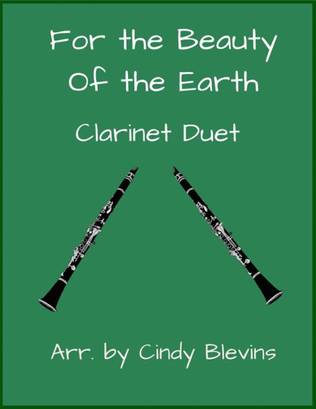 Book cover for For the Beauty of the Earth, Clarinet Duet