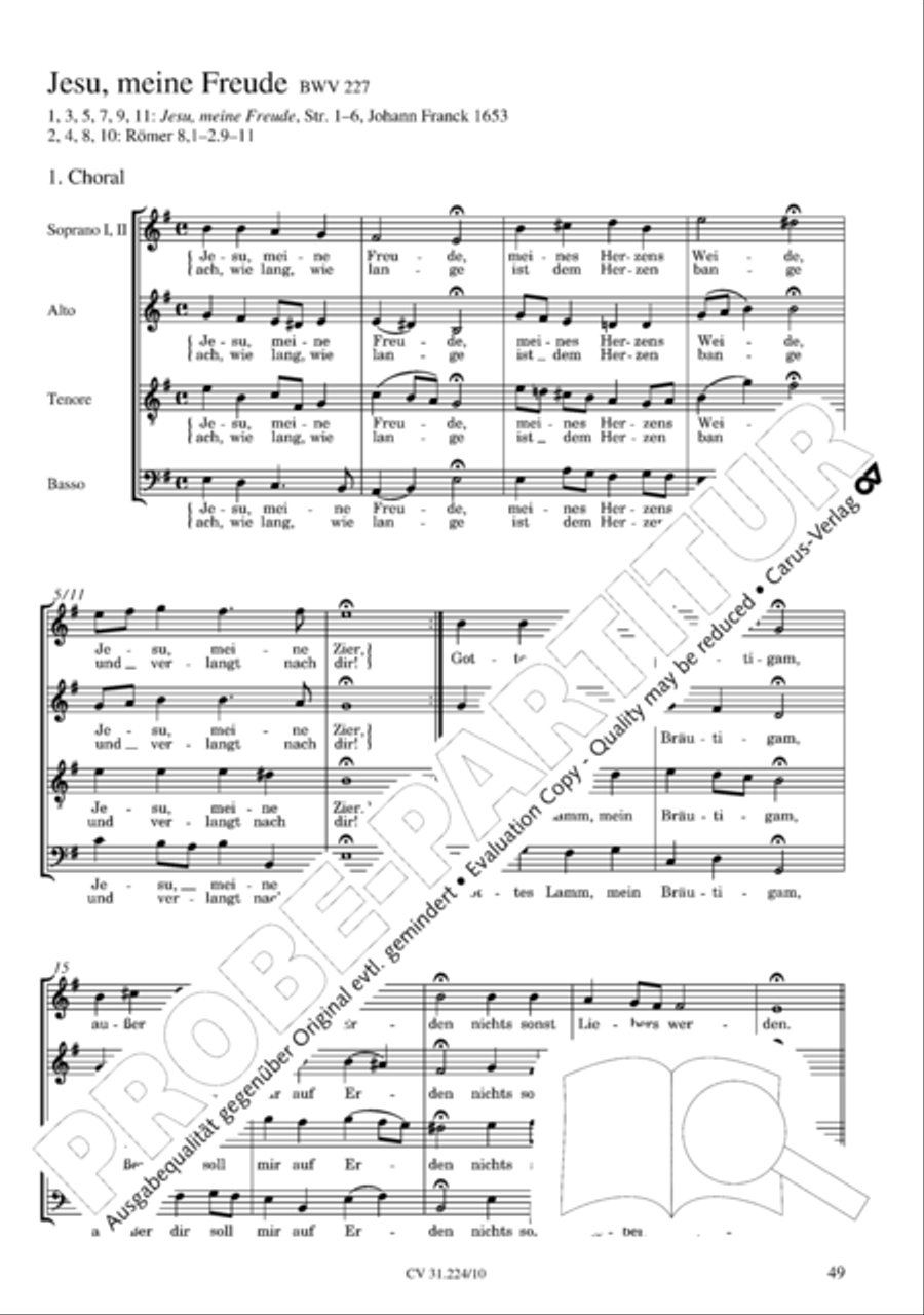 The complete motets (without Bc) Choir scores gallery preview page 56
