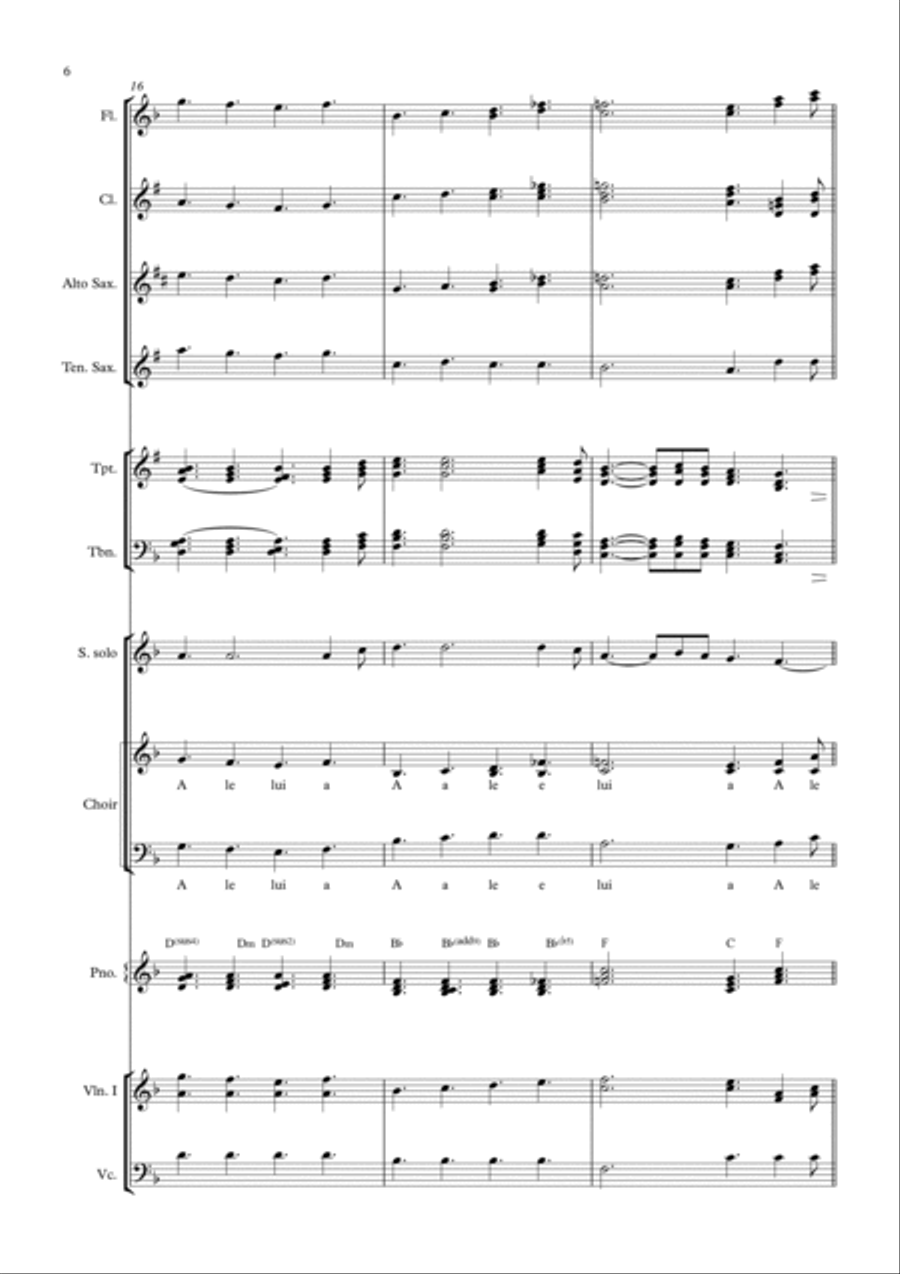 Hallelujah Full Orchestra scores gallery preview page 6