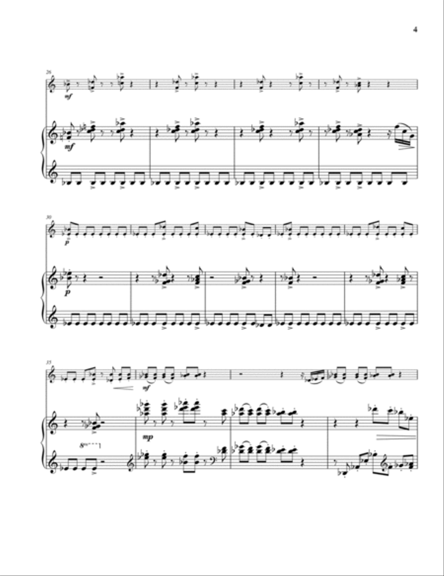 English Suite for violin and piano Violin Solo scores gallery preview page 5