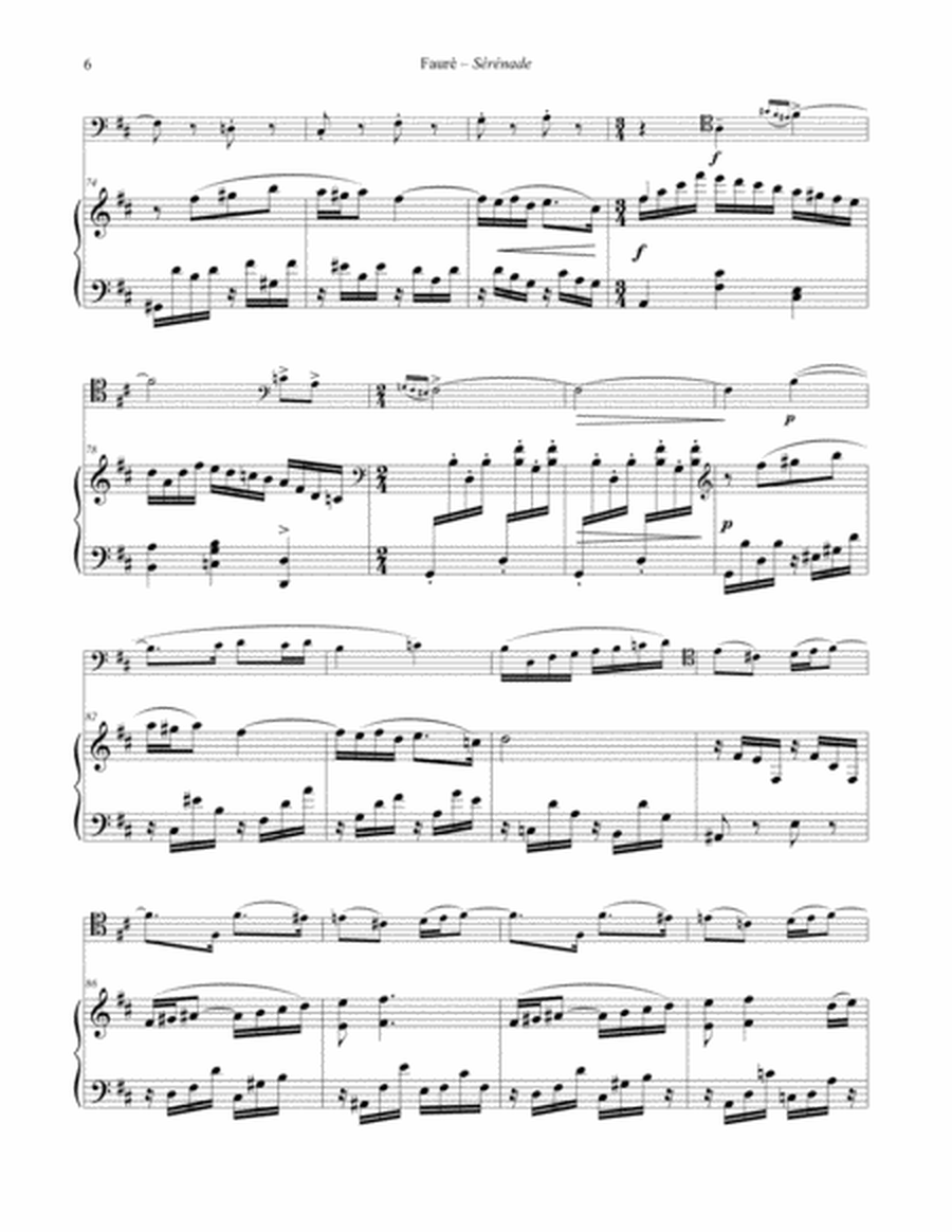 Sérénade, Op. 98 for Trombone & Piano
