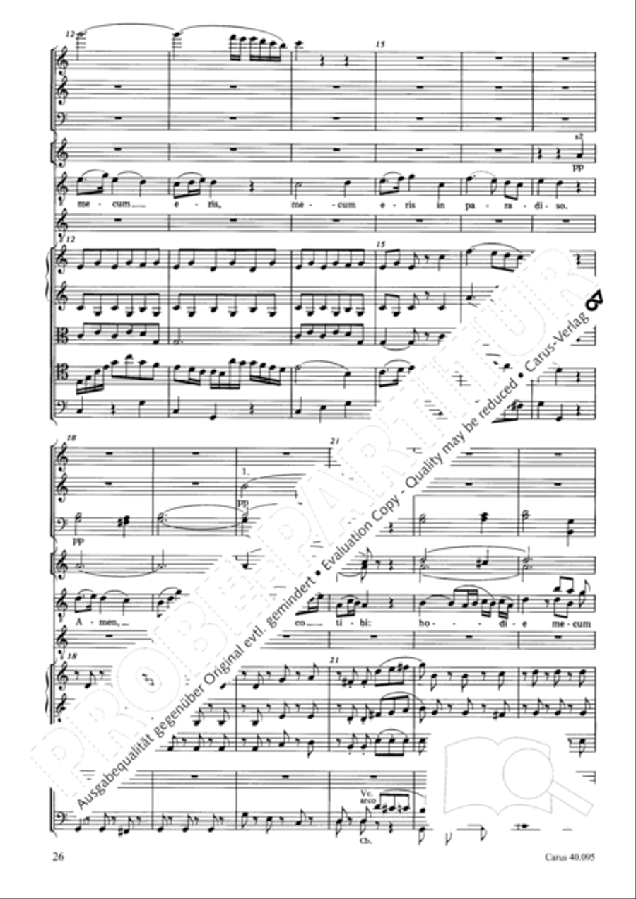 The Seven Words (Die Sieben Worte) 4-Part scores gallery preview page 41