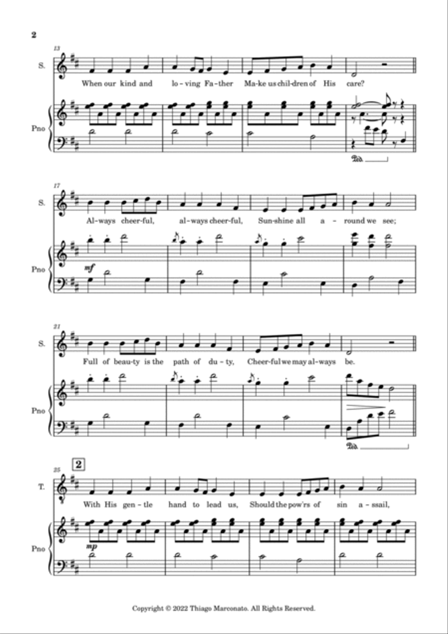 Always Cheerful Always Cheerful Chamber Music scores gallery preview page 2