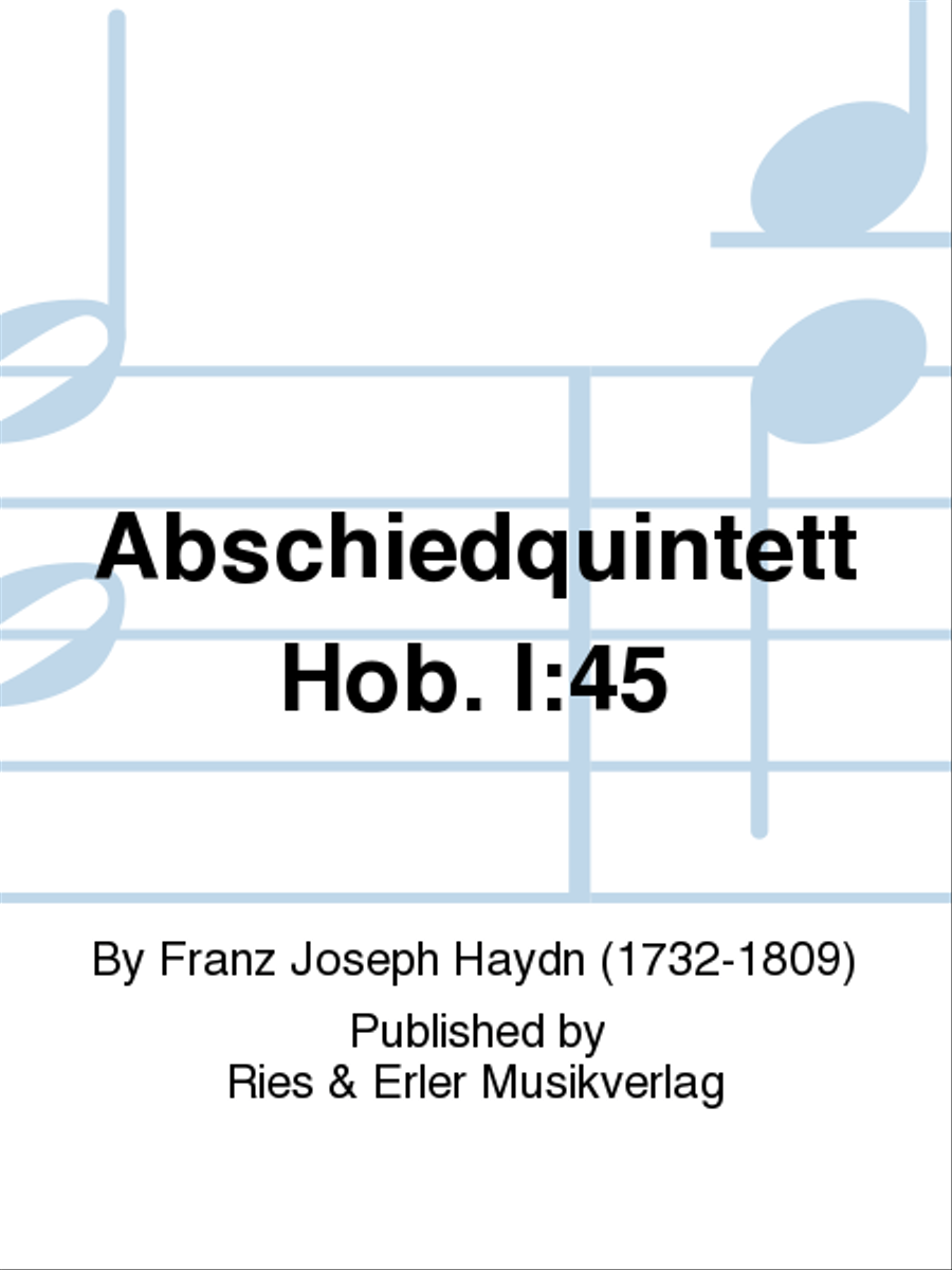 Abschiedquintett Hob. I:45 Double Bass scores gallery preview page 1