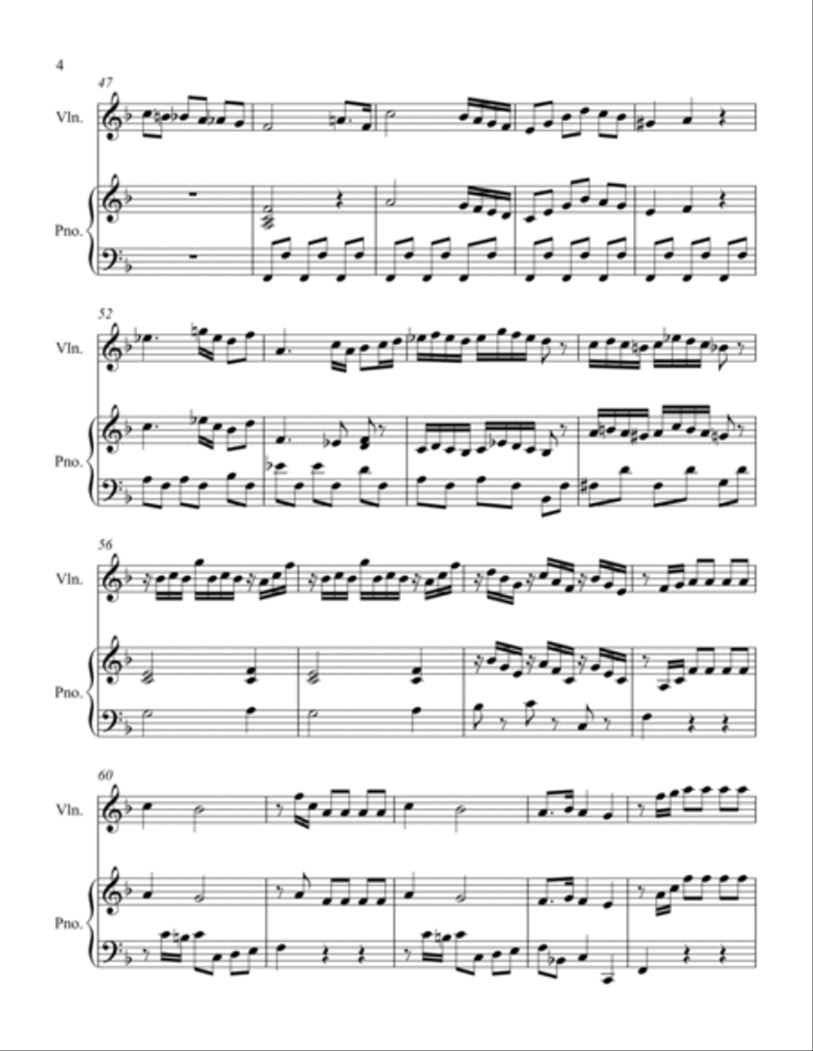 Sonatina Op. 36 #4 Violin Solo scores gallery preview page 4