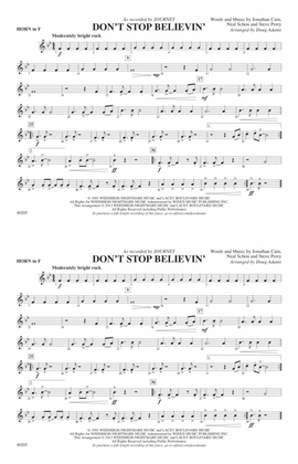 Don't Stop Believin': 1st F Horn