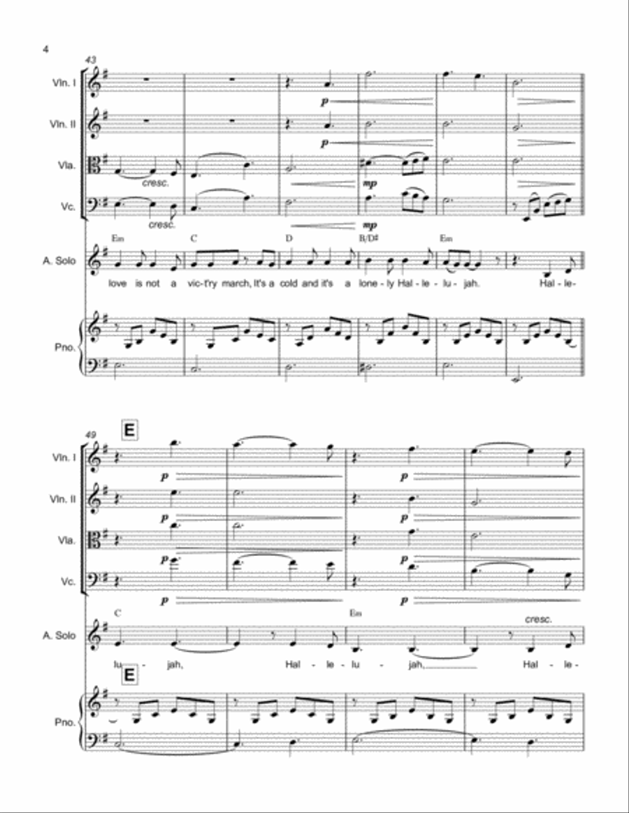 Hallelujah Hallelujah Small Ensemble scores gallery preview page 4