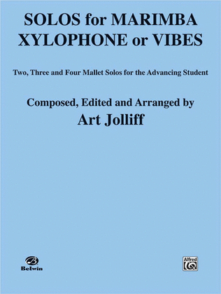 Book cover for Solos for Marimba, Xylophone or Vibes