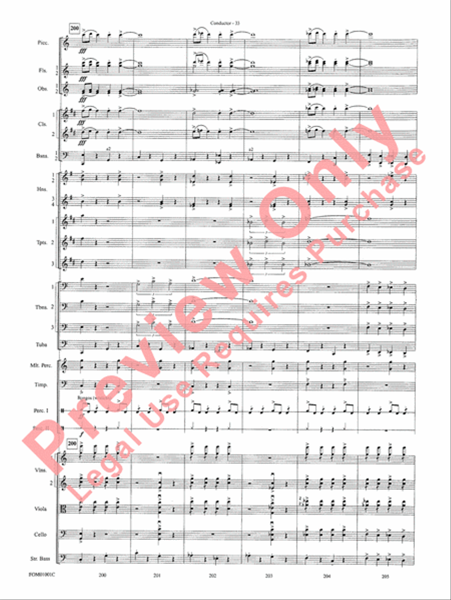 My Fair Lady (Medley) Full Orchestra scores gallery preview page 35