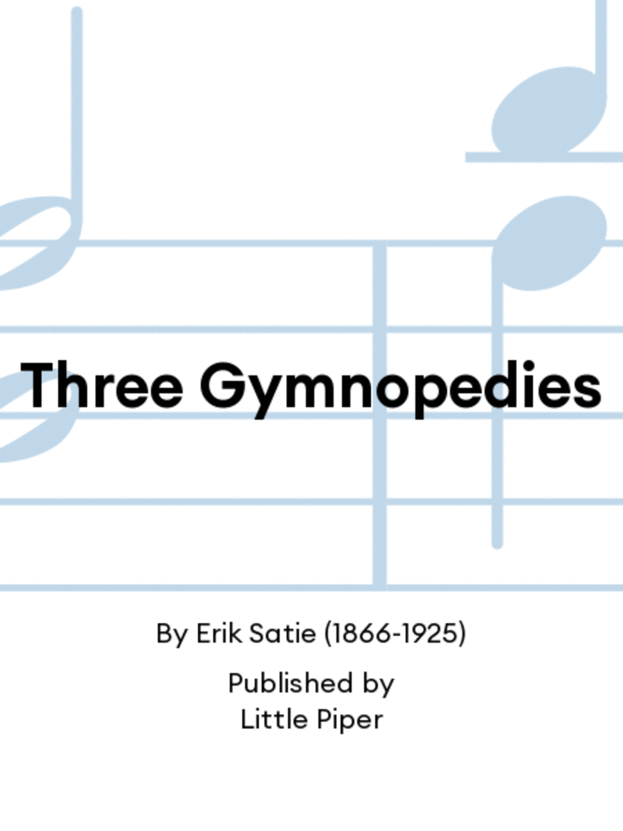 Three Gymnopedies Three Gymnopedies Flute scores gallery preview page 1
