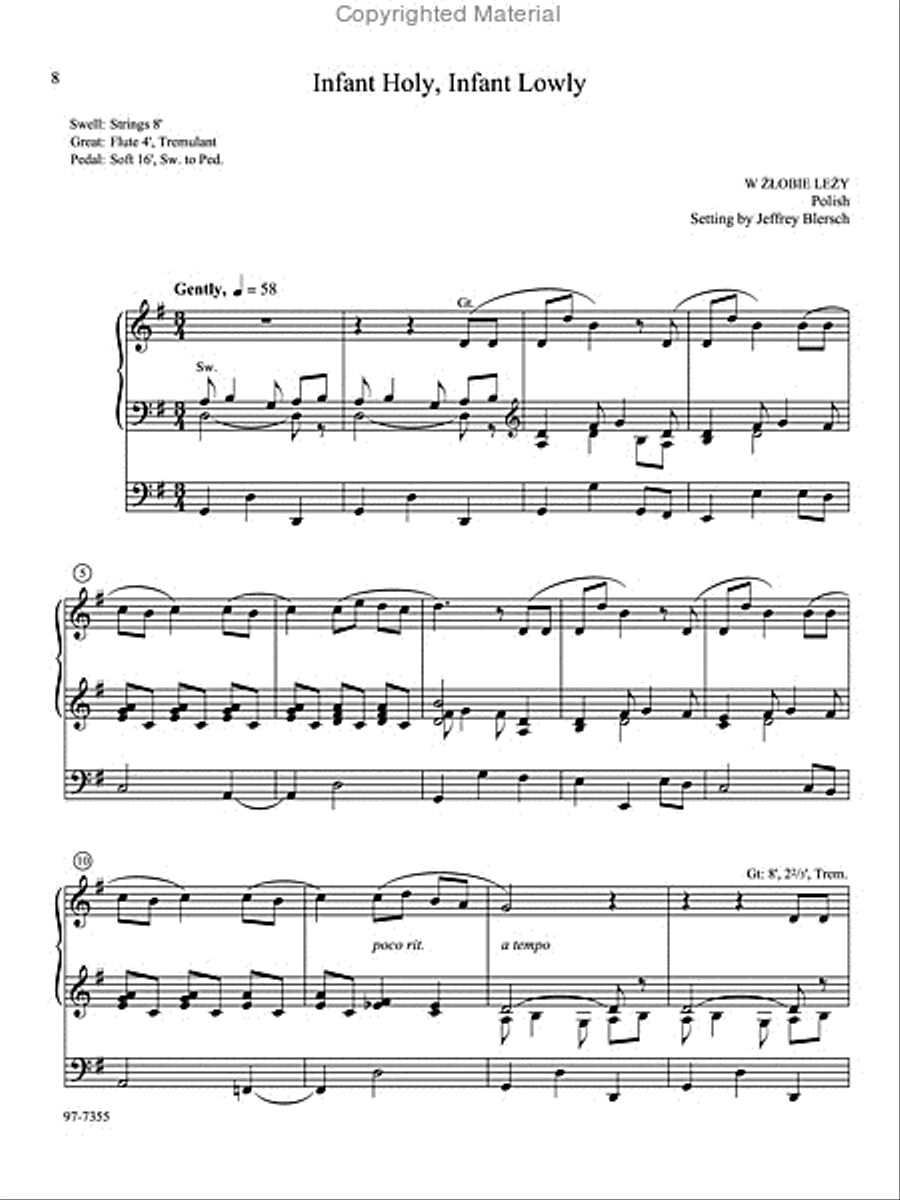 On Christmas Night: Eight Carols for Organ On Christmas Night: Eight Carols for Organ Organ Solo scores gallery preview page 3