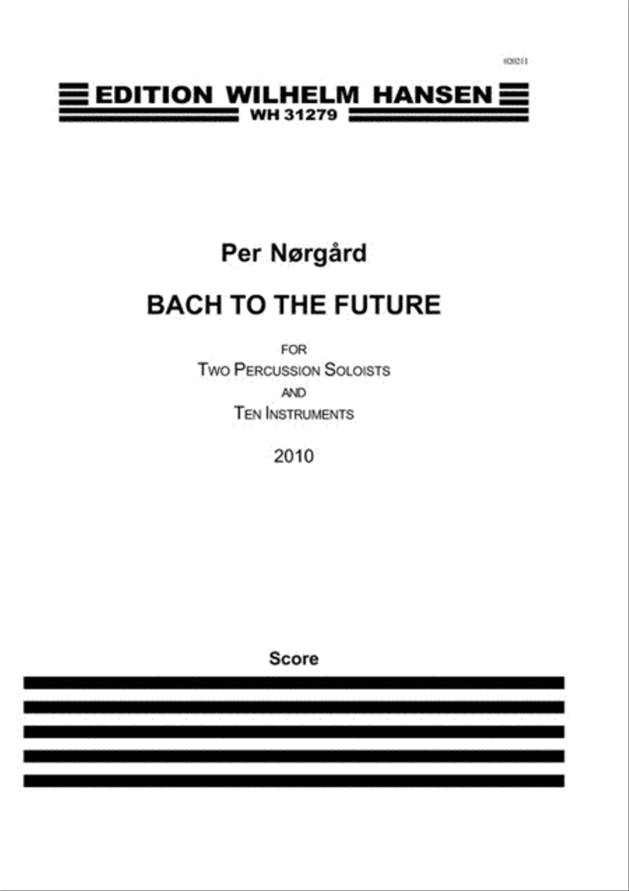 Bach To The Future - Reduced Version Percussion Ensemble scores gallery preview page 1