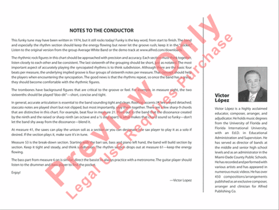 Pick Up the Pieces (score only) Jazz Ensemble scores gallery preview page 3