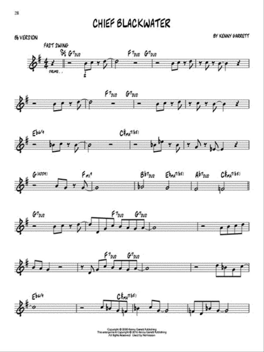Kenny Garrett C Instrument scores gallery preview page 3