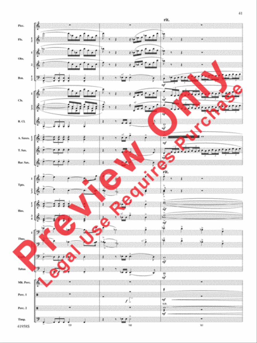 God's Country Concert Band scores gallery preview page 61