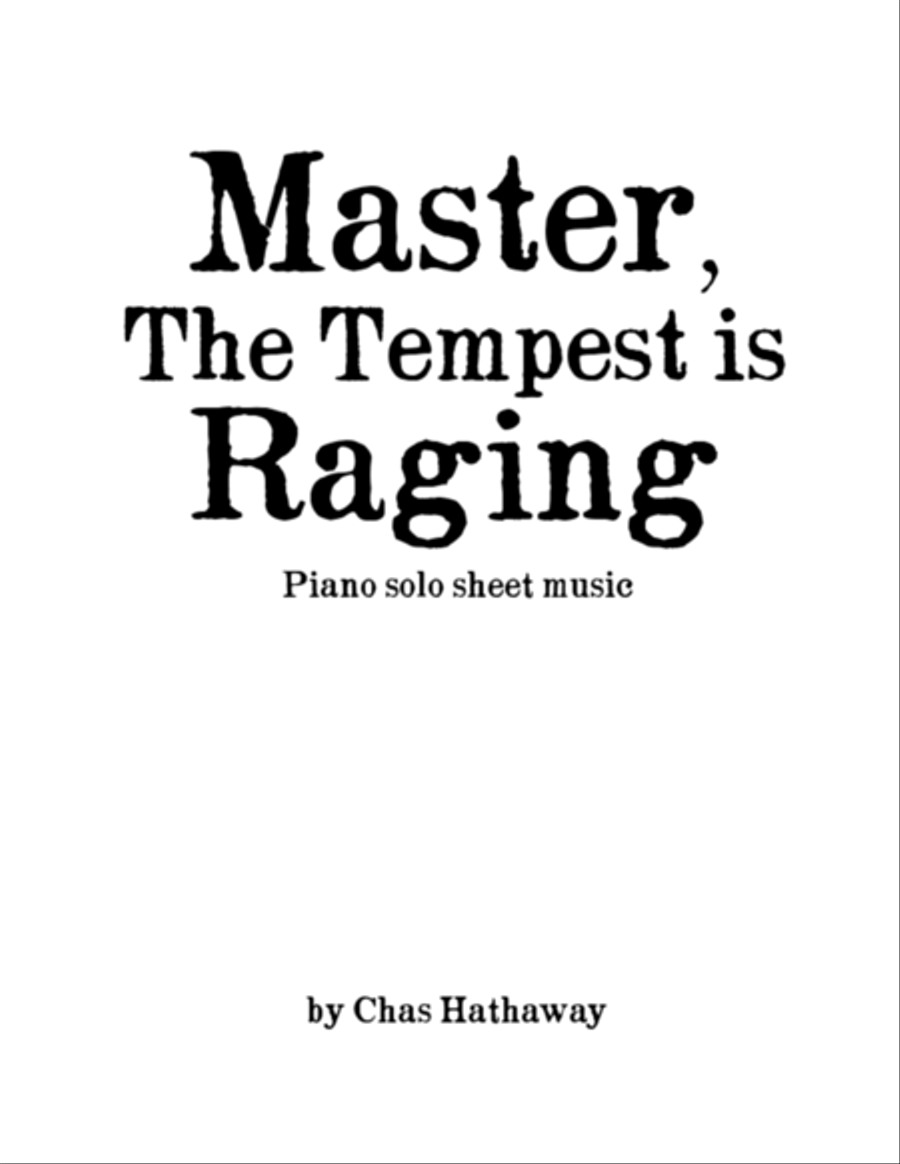 Master the Tempest is Raging Piano Solo scores gallery preview page 1