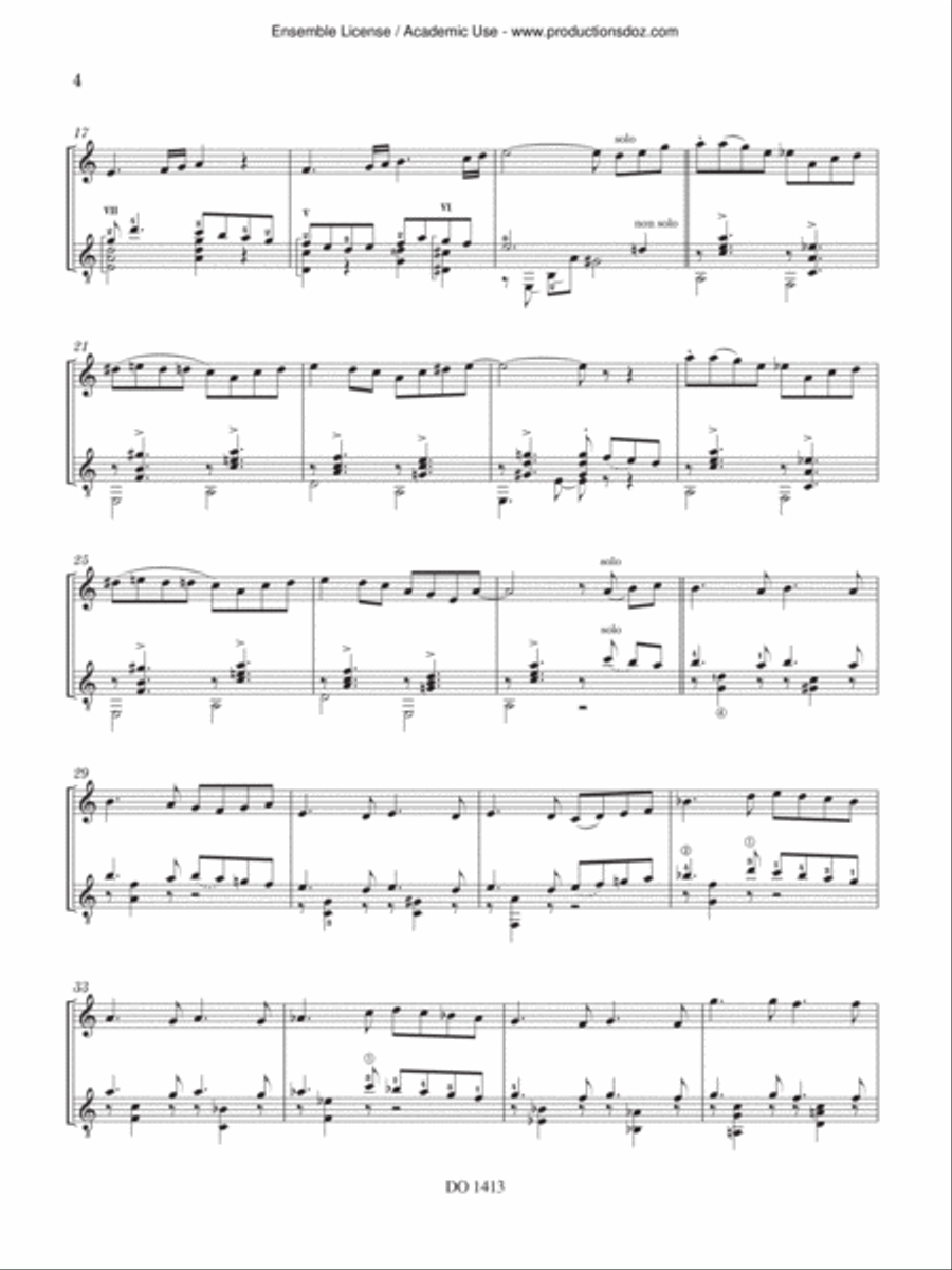 Five Moods, Op. 145 Flute scores gallery preview page 4