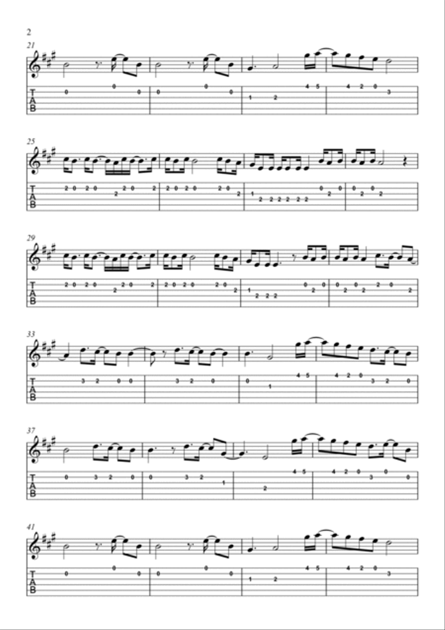 As It Was Electric Guitar scores gallery preview page 2