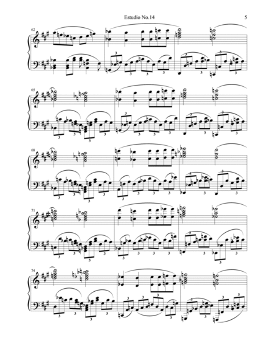 Etude No.14 Etude No.14 Piano Method scores gallery preview page 5