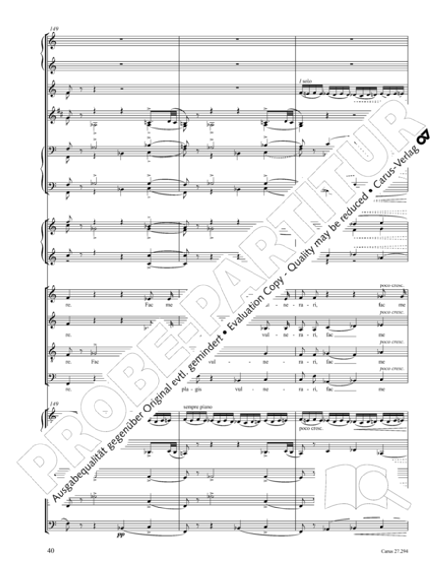 Stabat mater 4-Part scores gallery preview page 41