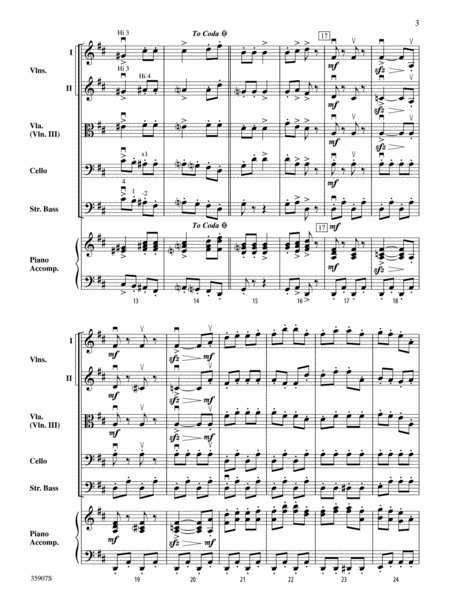 March of Bacchus (from the ballet Sylvia): Score