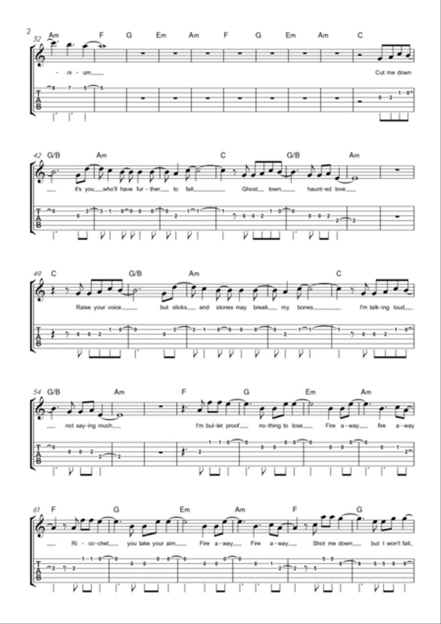 Titanium Electric Guitar scores gallery preview page 2