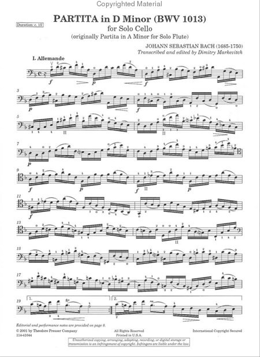 Partita in D Minor Partita in D Minor Chamber Music scores gallery preview page 2