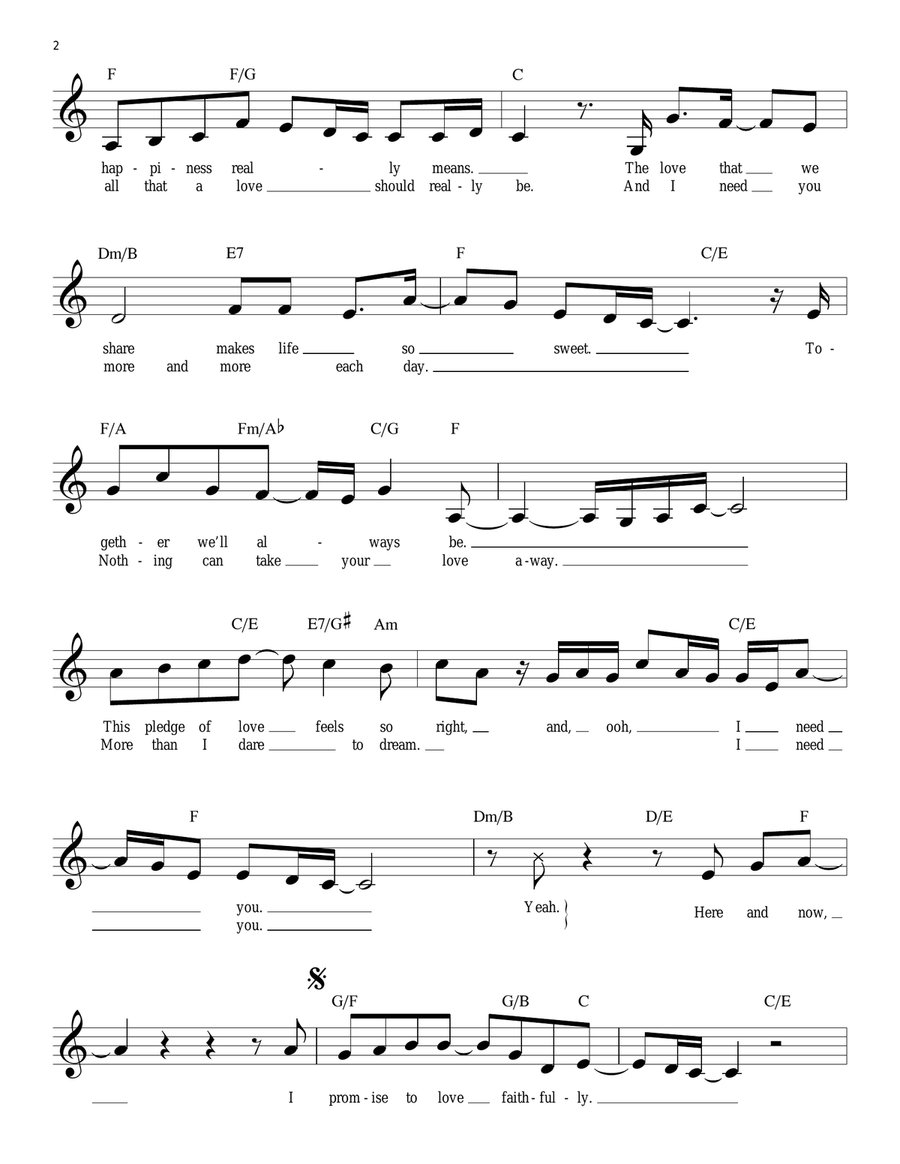 Here And Now Piano scores gallery preview page 2