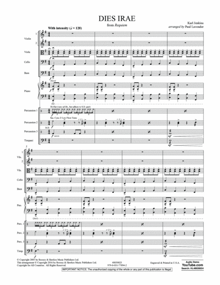 Dies Irae (from Requiem) - Conductor Score (Full Score)