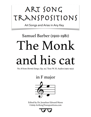 Book cover for The Monk And His Cat, Op. 29, No. 8