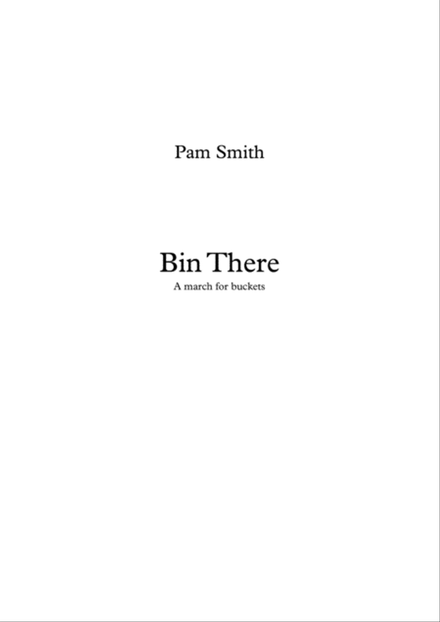 Bin There Percussion Ensemble scores gallery preview page 1