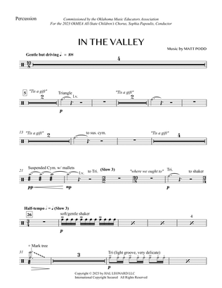 Book cover for In The Valley - Aux. Percussion