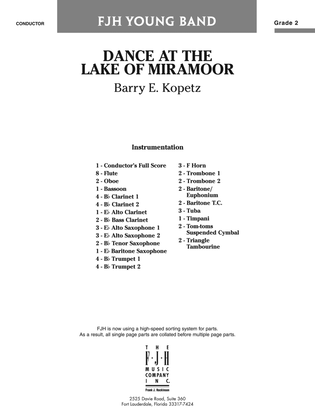 Dance at the Lake of Miramoor: Score