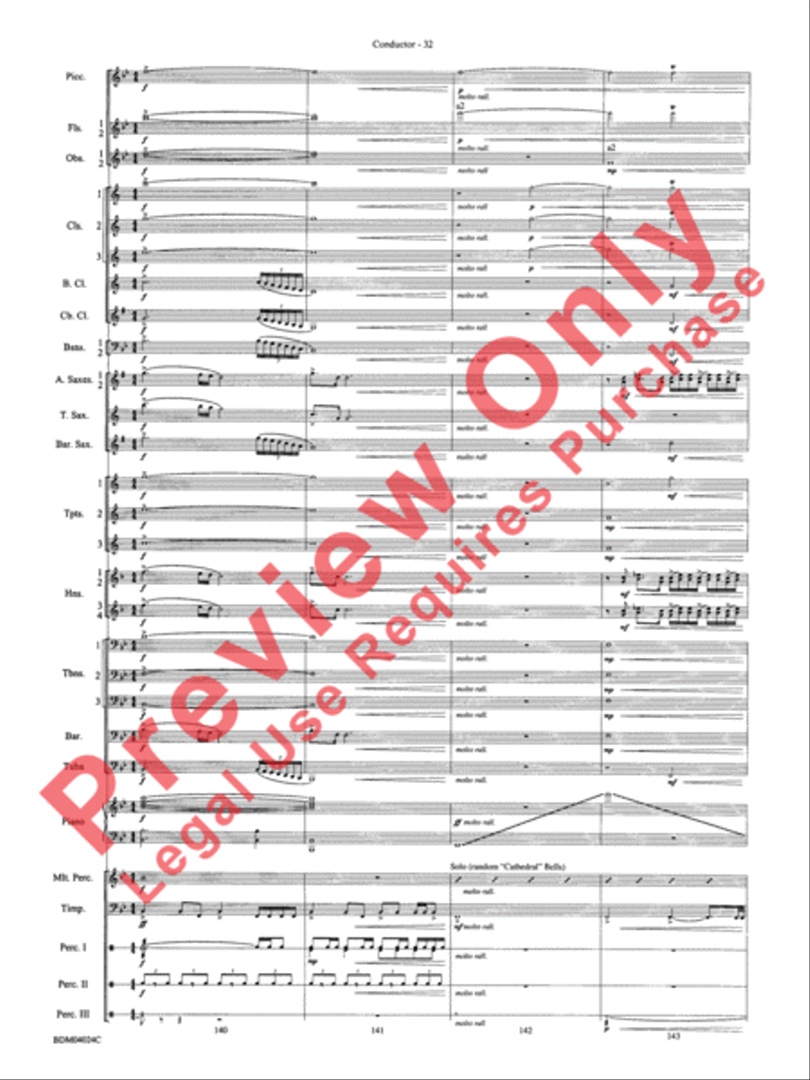 Ithaca (from The Odyssey (Symphony No. 2)) Concert Band scores gallery preview page 36