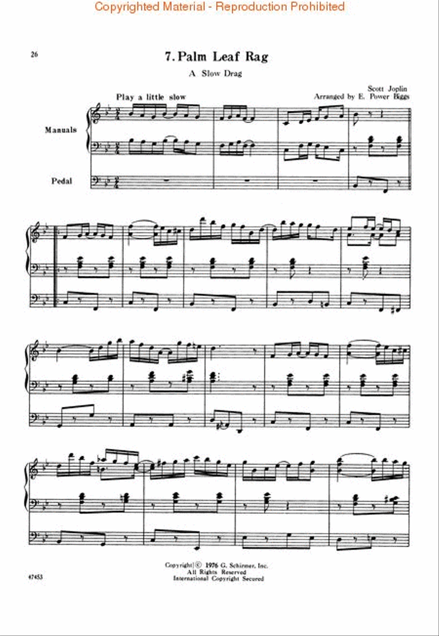 Scott Joplin for Organ (Great Performer's Edition) Organ scores gallery preview page 4