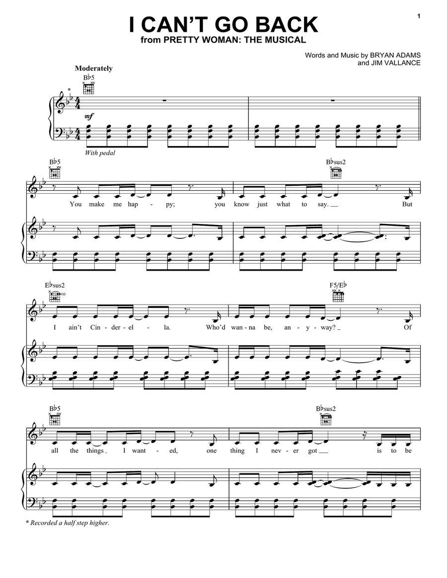 I Can't Go Back (from Pretty Woman: The Musical)