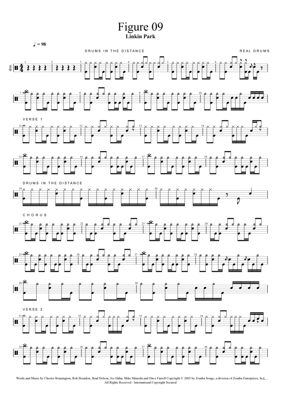 Figure .09 Drum Set scores gallery preview page 1