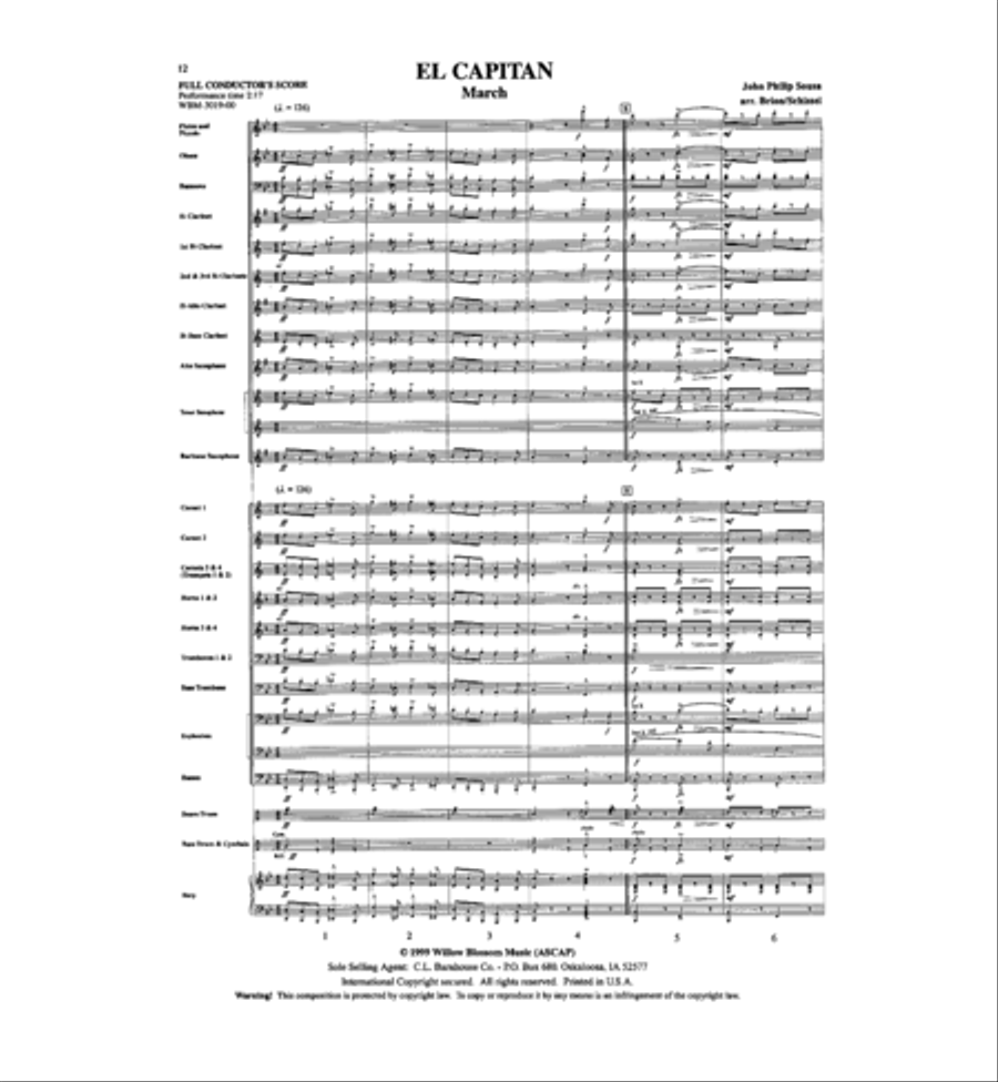 El Capitan Concert Band scores gallery preview page 2