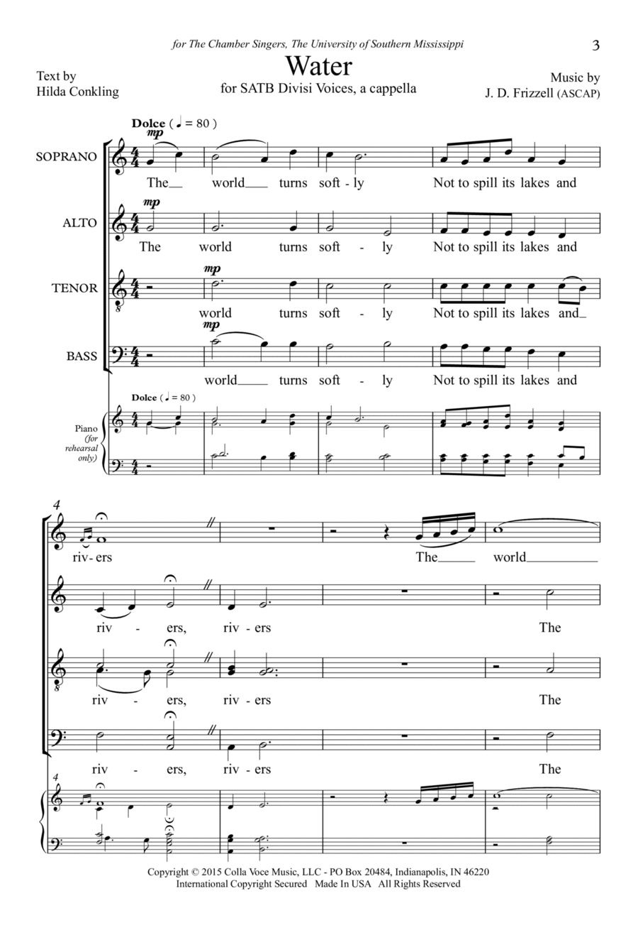 Water 4-Part scores gallery preview page 1
