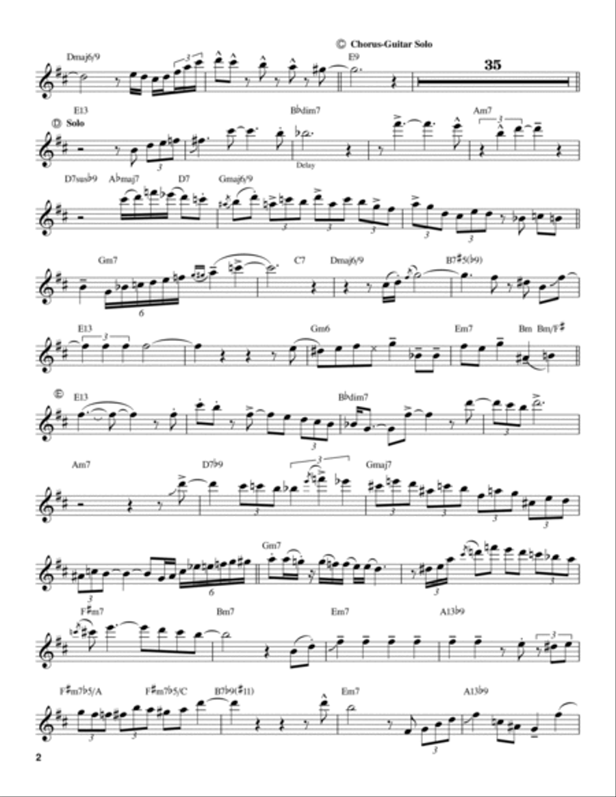 Quiet Nights Of Quiet Stars (Corcovado) Tenor Saxophone scores gallery preview page 2