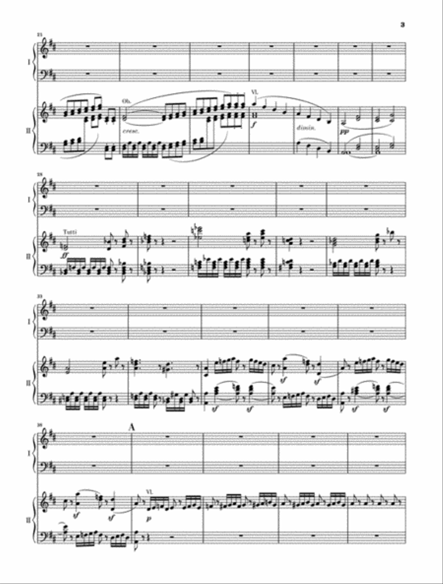 Piano Concerto D Major Op. 61a After the Violin Concerto Violin Solo scores gallery preview page 3