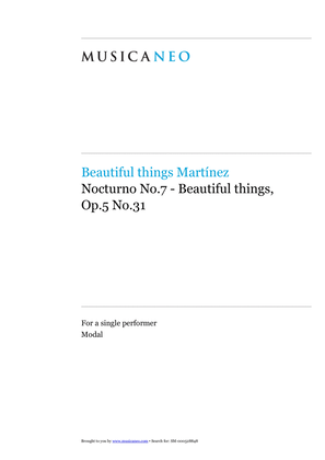 Nocturno No.7-Beautiful things Op.5 No.31