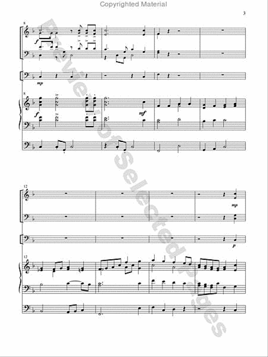 All Hail the Power of Jesus' Name Trombone scores gallery preview page 3