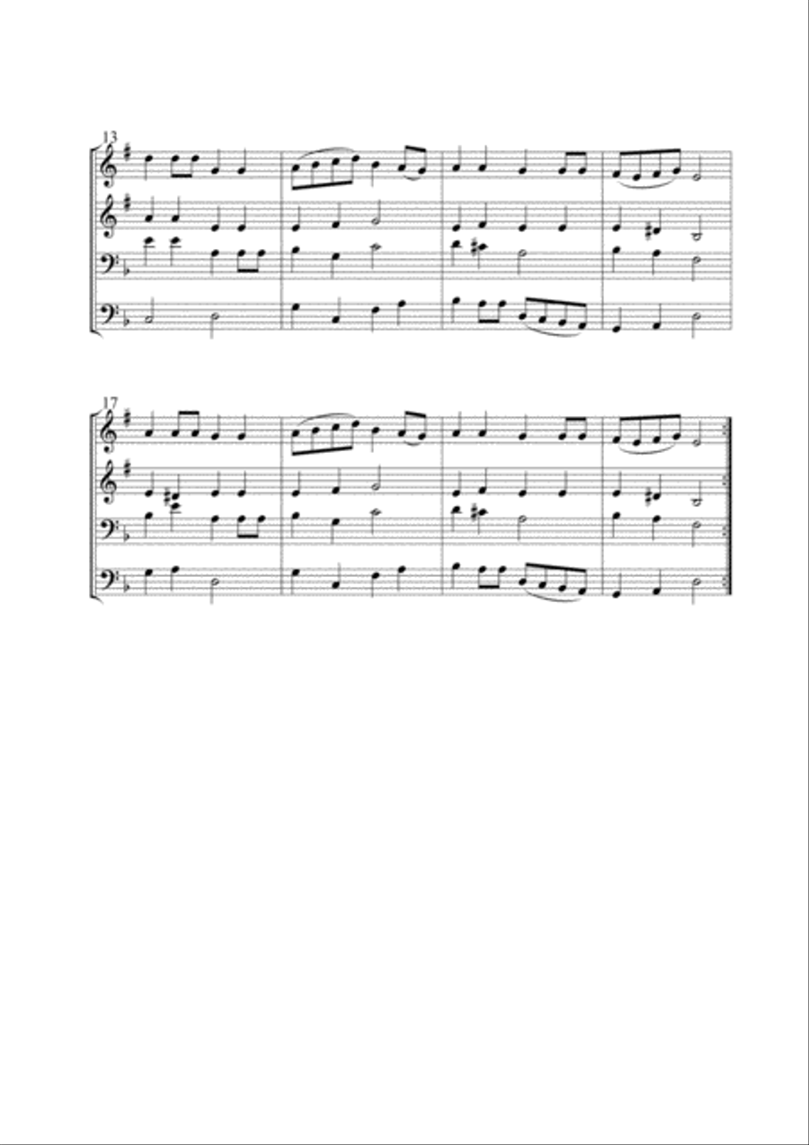 Hatikva (National Anthem of Israel) for Brass Quartet Brass Quartet scores gallery preview page 3