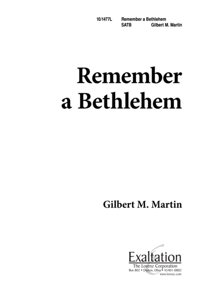 Remember a Bethlehem