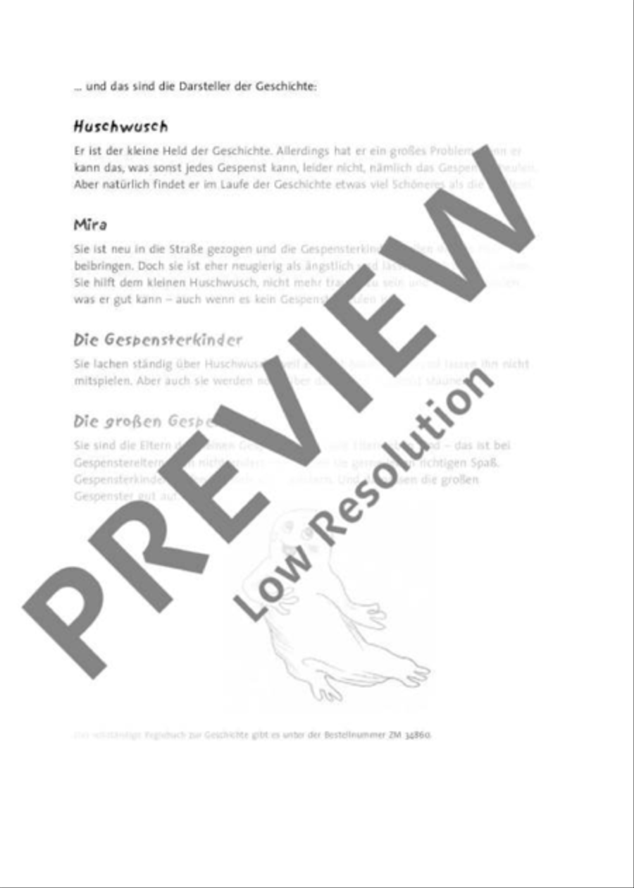 Das kleine Gespenst Huschwusch Recorder scores gallery preview page 7