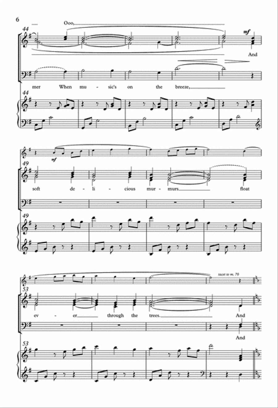 I Would Not Die in Springtime 4-Part scores gallery preview page 5