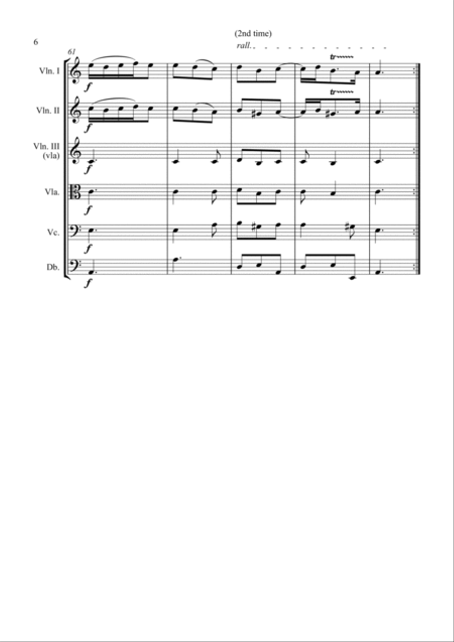 Trio Sonata Op. 2 No. 8 4th Movement - for String Orchestra String Orchestra scores gallery preview page 6