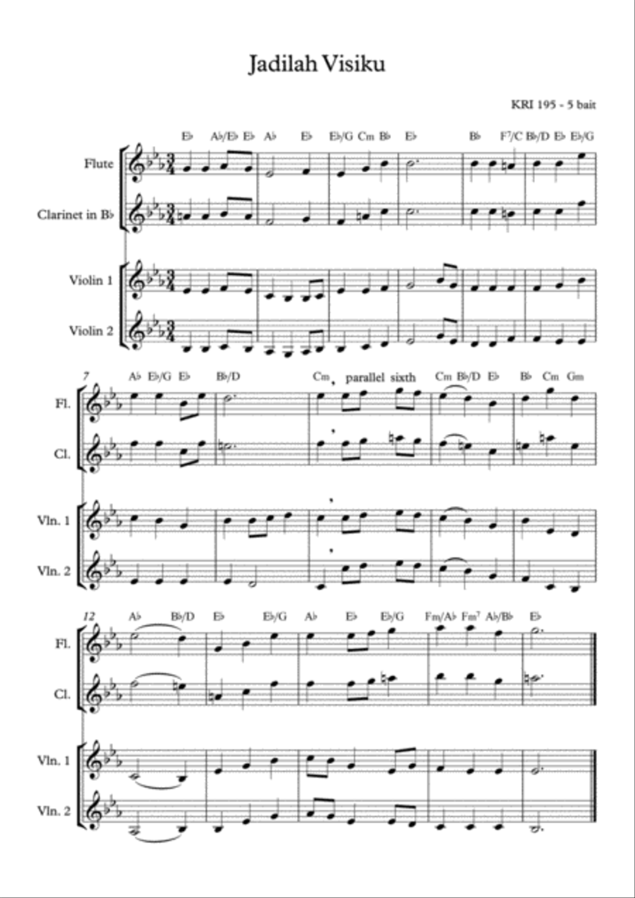 Be Thou My Vision Small Ensemble scores gallery preview page 1