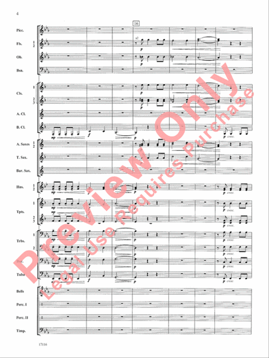 1812 Overture Concert Band scores gallery preview page 5